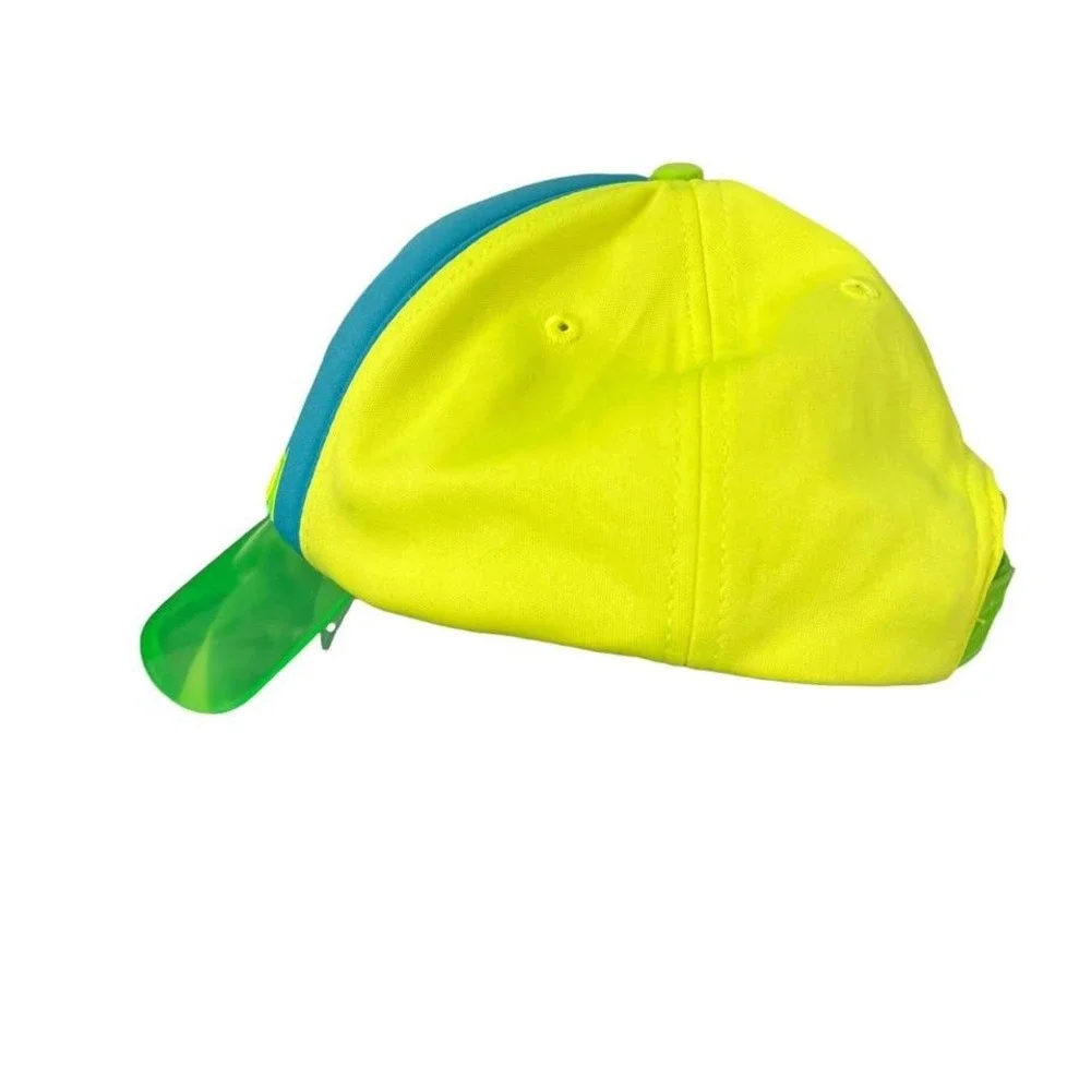 Walt Disney World Retro Neon Green Visor Baseball Style‎ Cap-Hat Adult Hat Only